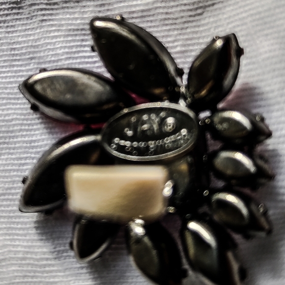 VINTAGE JAY STRONGWATER  AURORA BOREALIS GLASS RHINESTONE EARRINGS CLIP-ON - Picture 7 of 10